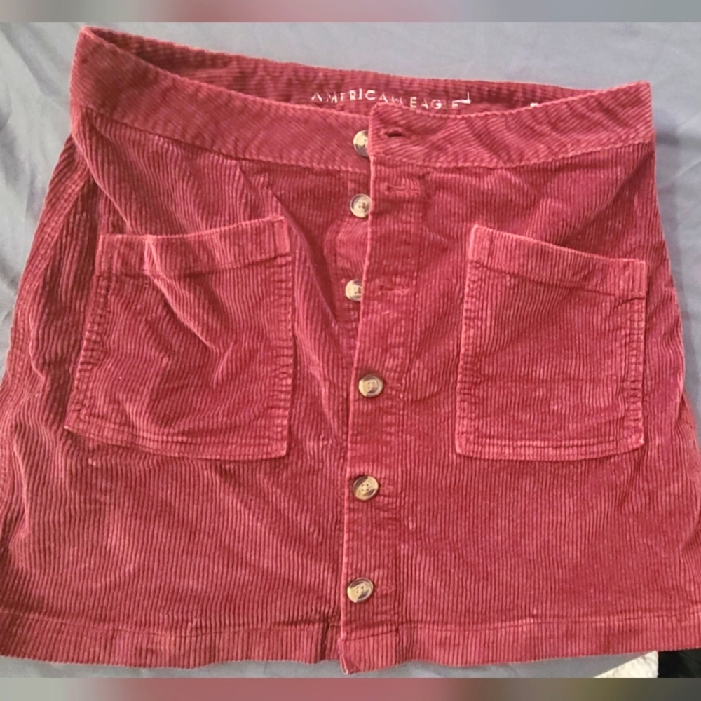 American Eagle Womens Size 10 Long Corduroy Skirt